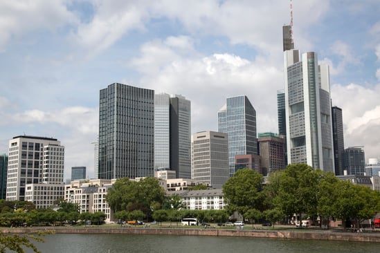 Cityscape of Frankfurt in Germany