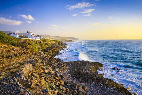 Sintra, Portugal coastline on the Atlantic Ocean.