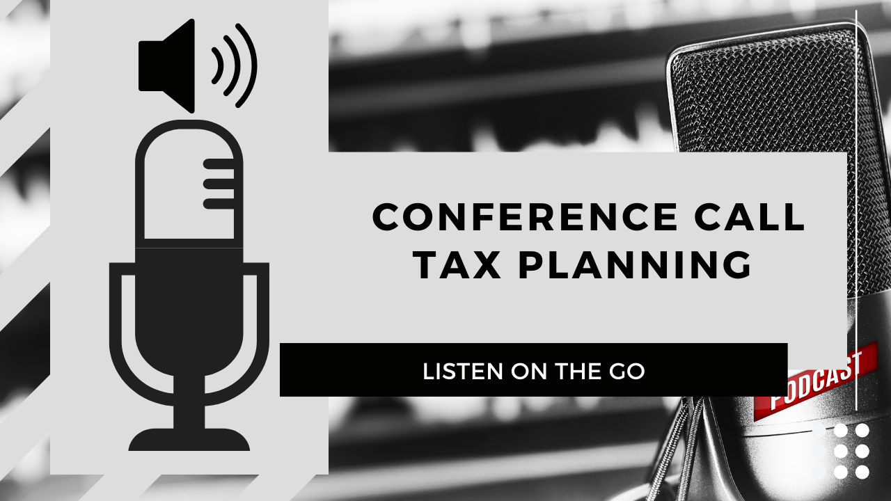 Conference Call Tax Planning 